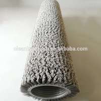 Double band stripe brush 1.27MM Silicon Carbide Spiral Brush 150*240*900mm