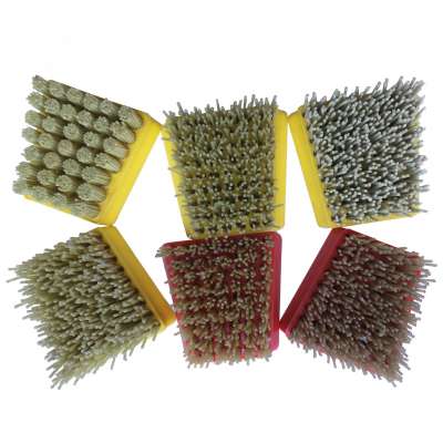 Diamond frankfurt brush for abrasive stone polishing floor making leather surface polishing pads